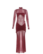 Zafira Sheer Glitter Maxi