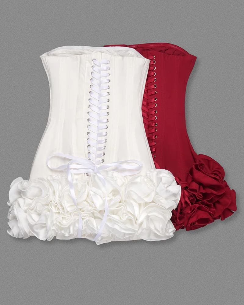 Lace Back Rosette Mini