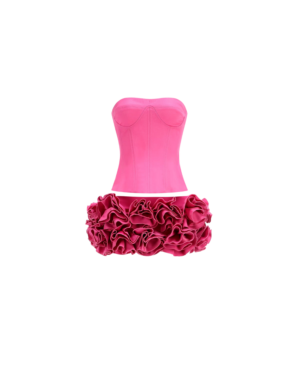Lace Back Rosette Two Piece
