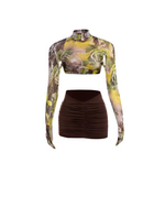 Botanical Mesh Glove Two Piece