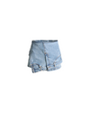 Upside Down Denim Mini Skort