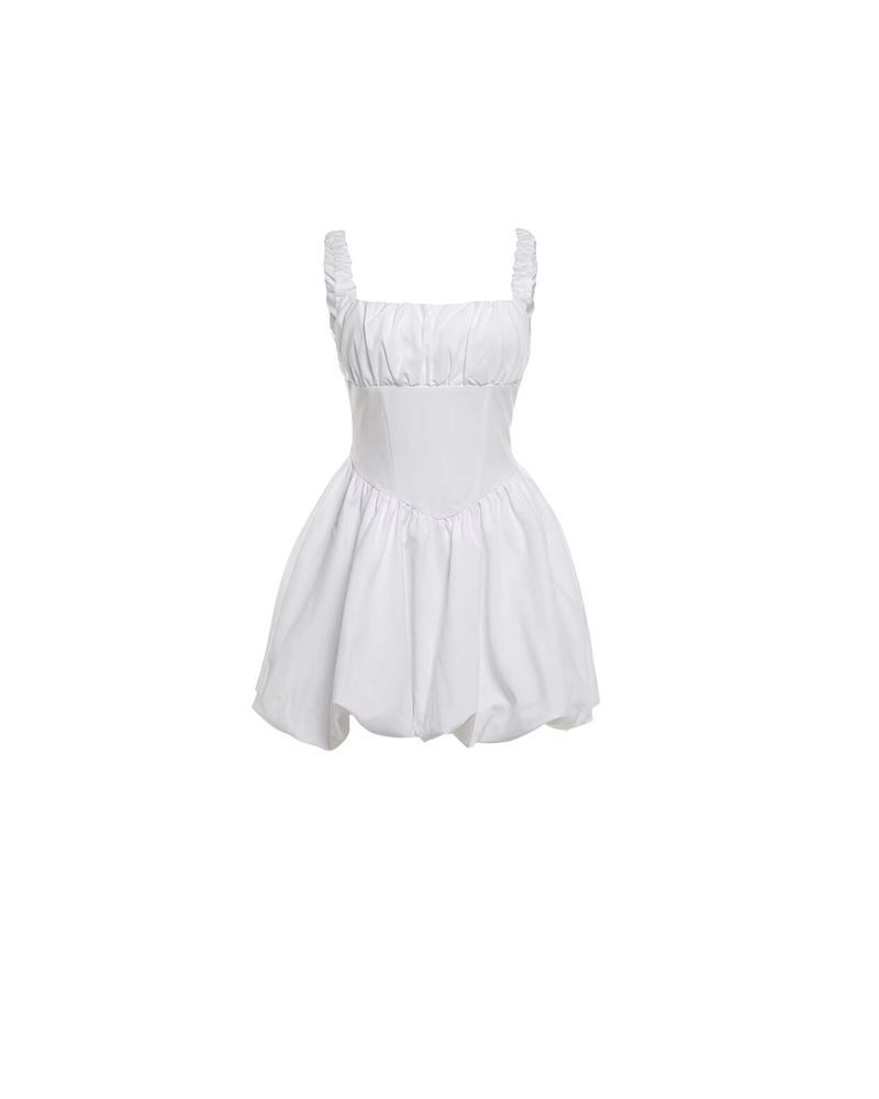 Amelia Ruffle Puff Mini Dress