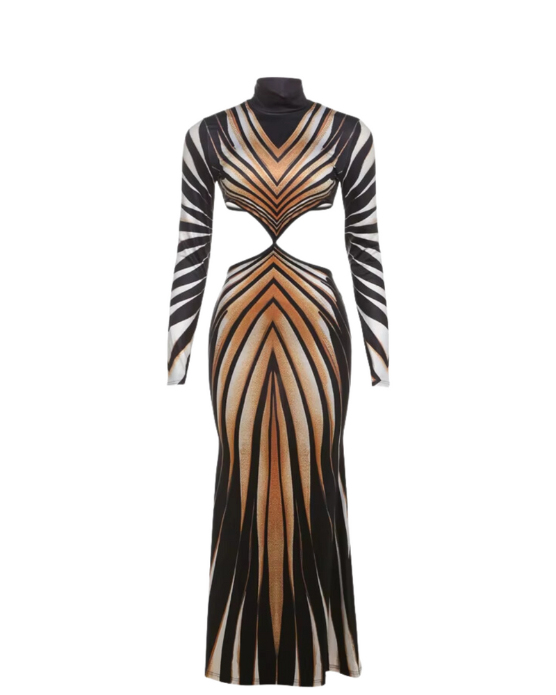 Karleni Open Back Maxi