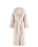 Cream Faux Fur Coat