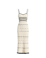 Crochet Eyelet See Through Midi