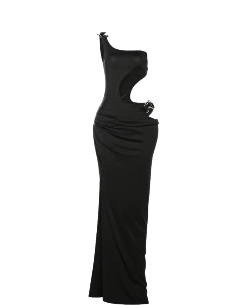 Diana Metal Buckle Cut Out Maxi