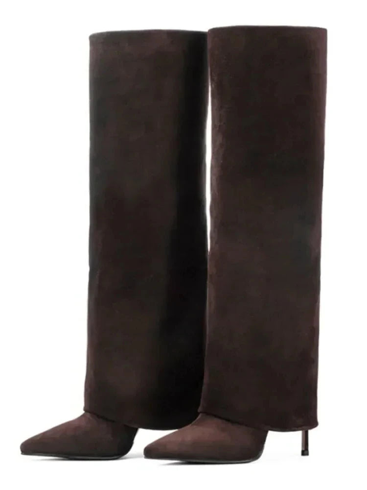 Brown Suede Cowhide