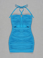 Turquoise Bandage Mini Dress