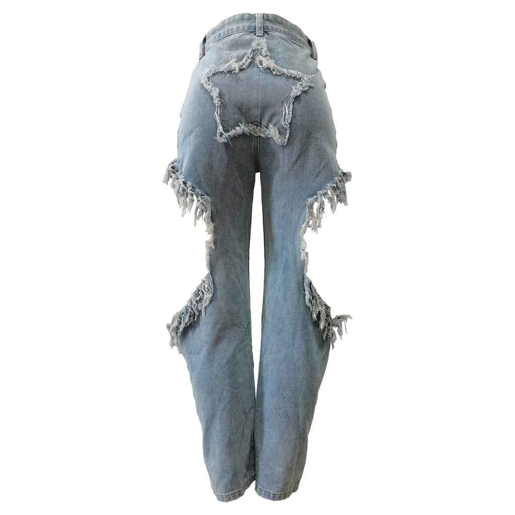 Star Distressed Boyfriend Jean