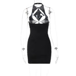 Diamond Cut Out Mini Dress