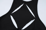 Diamond Cut Out Mini Dress