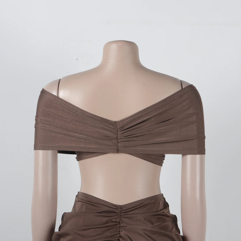 Amber V-Cut Maxi Skirt Set