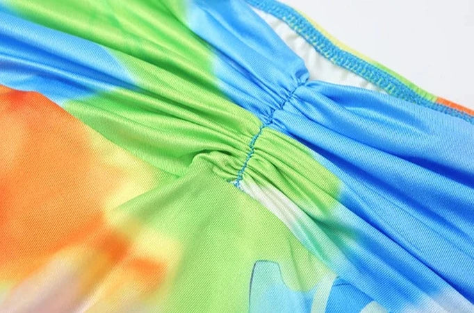 Taina Multicolor Maxi Skirt Set
