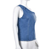 Malika One Shoulder Denim Top