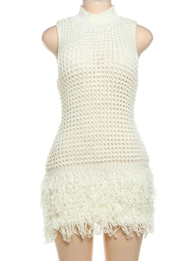 Rosalia Knit Mock Neck Mini