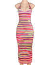 Boardwalk Babe Halter Maxi Dress
