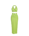 Lime Maxi Skirt Set