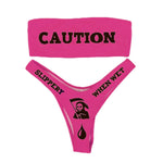 Caution Tube Bikini