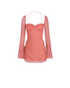Hip Cut Out Ruched Mini