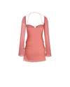 Hip Cut Out Ruched Mini