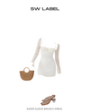 Sheer Sleeve Brunch Dress