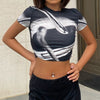 Abstract Print Tee