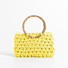 Knit Bamboo Handle Bag