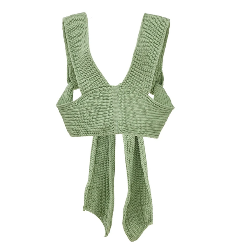 The Knitted Wrap Top