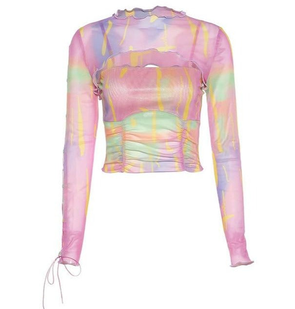 The Aimee Mesh Top
