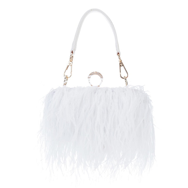 Feathered Evening Clutch