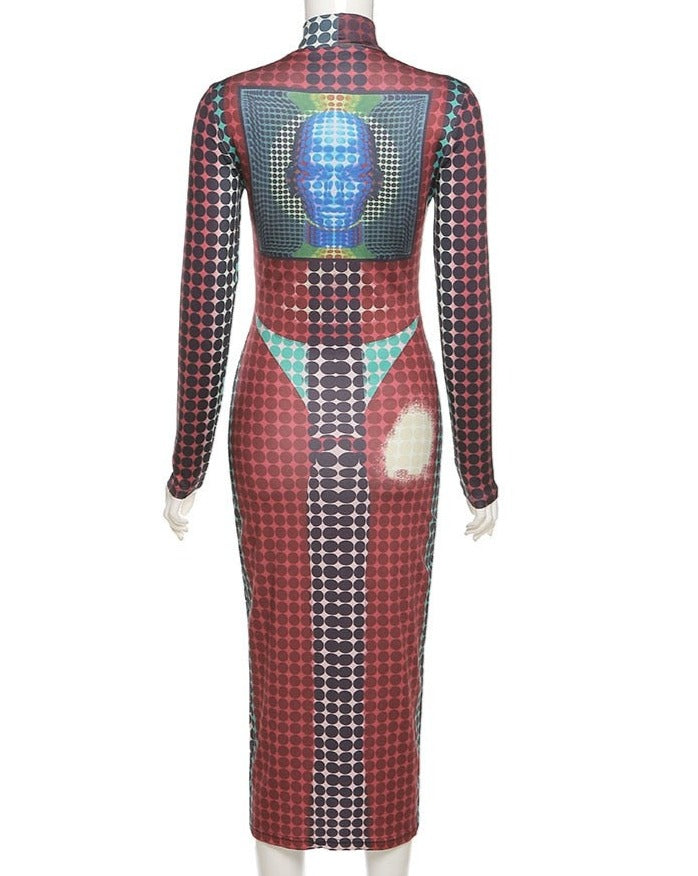 Robotic Maxi Dress