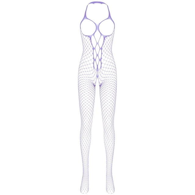 Fishnet Halter Body Stocking